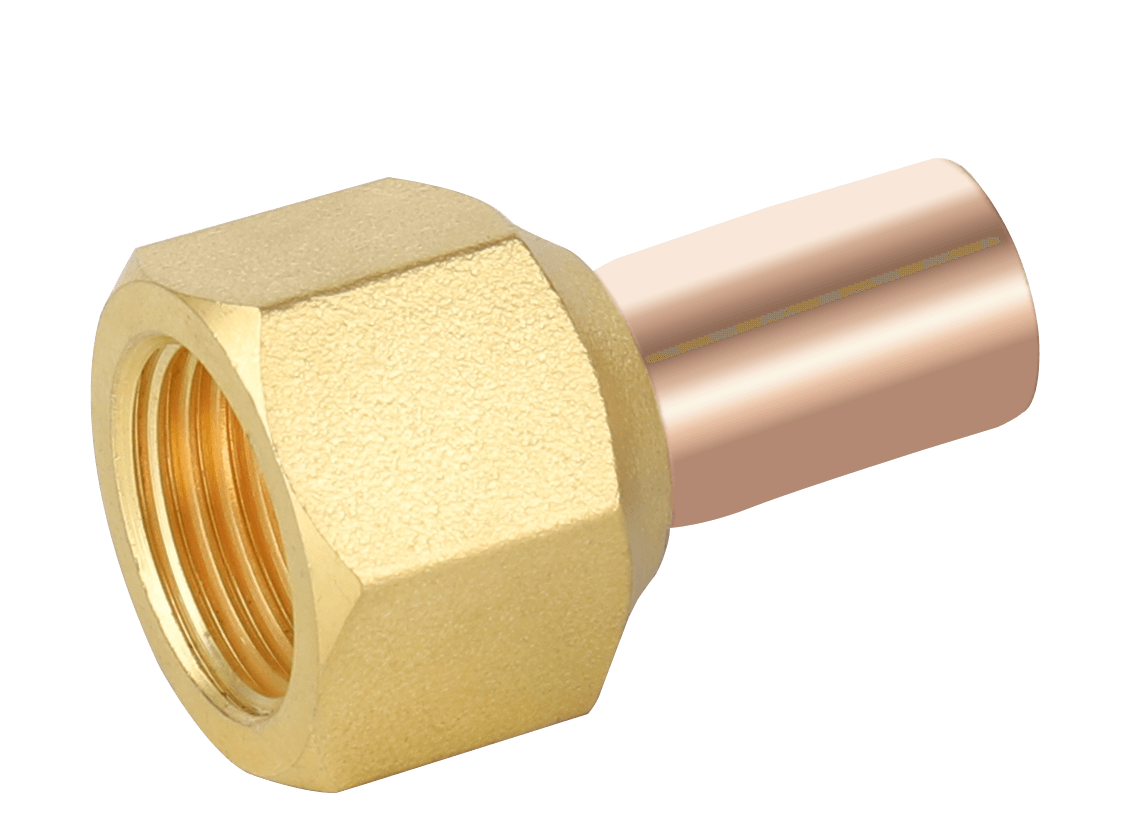NAVAC F2004 SWIVEL FE FLARE X SOLDER ADAPTER - 3/8" X 3/8" 4 PK